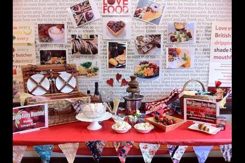 The campaign in the Tesco staff restaurant